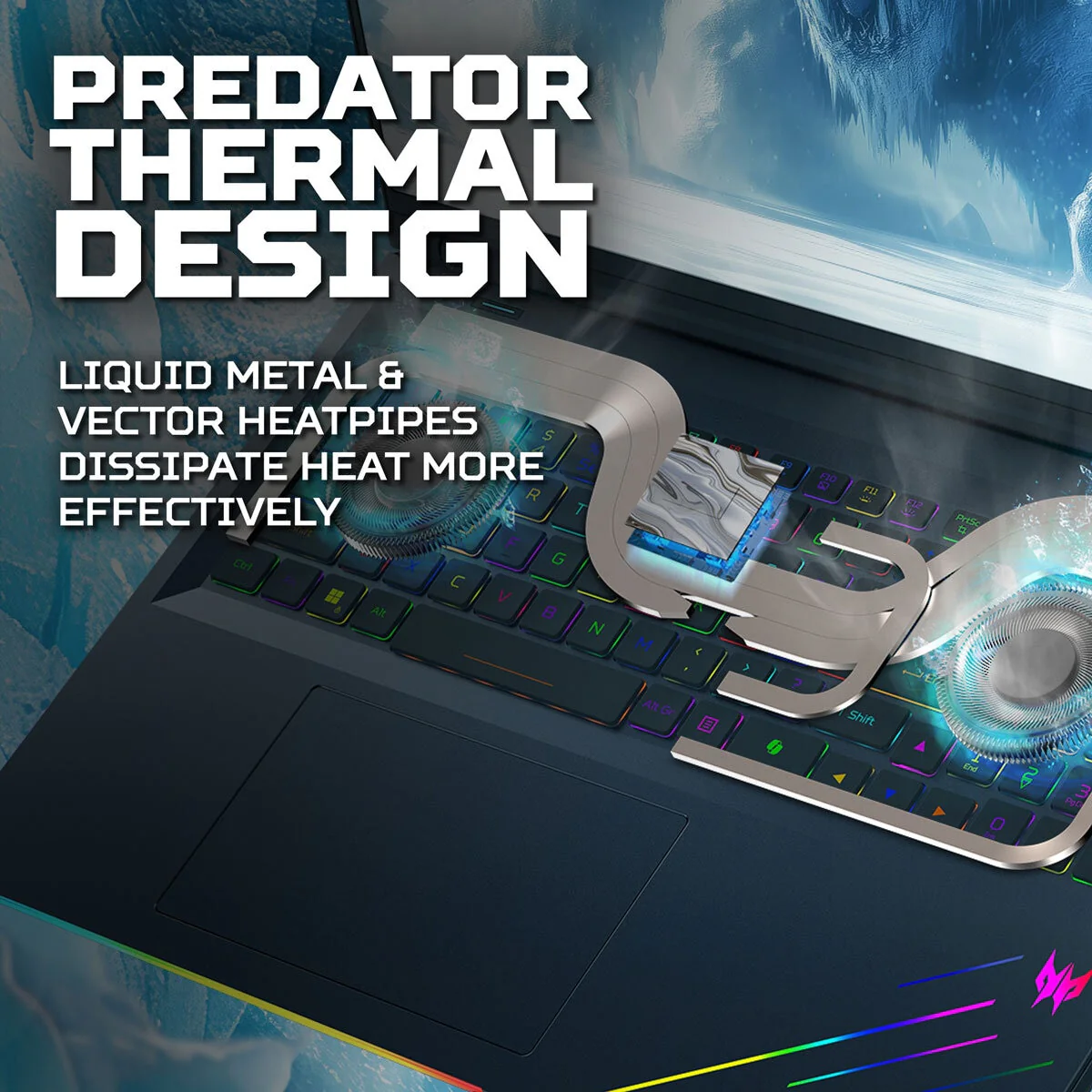 Acer Predator Helios 18 AI, Intel Core Ultra 9, 32GB RAM, 1TB SSD NVIDIA GeForce RTX 5080, 18 Inch Gaming Laptop, NH.QVYEK.002 - Image 7