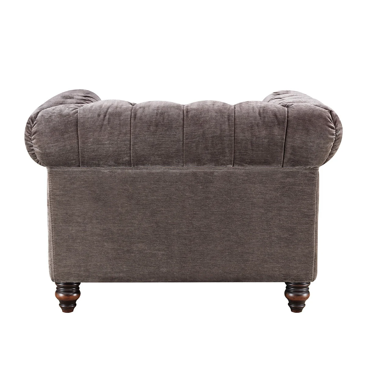 Allington Grey Fabric Chesterfield Armchair - Image 5