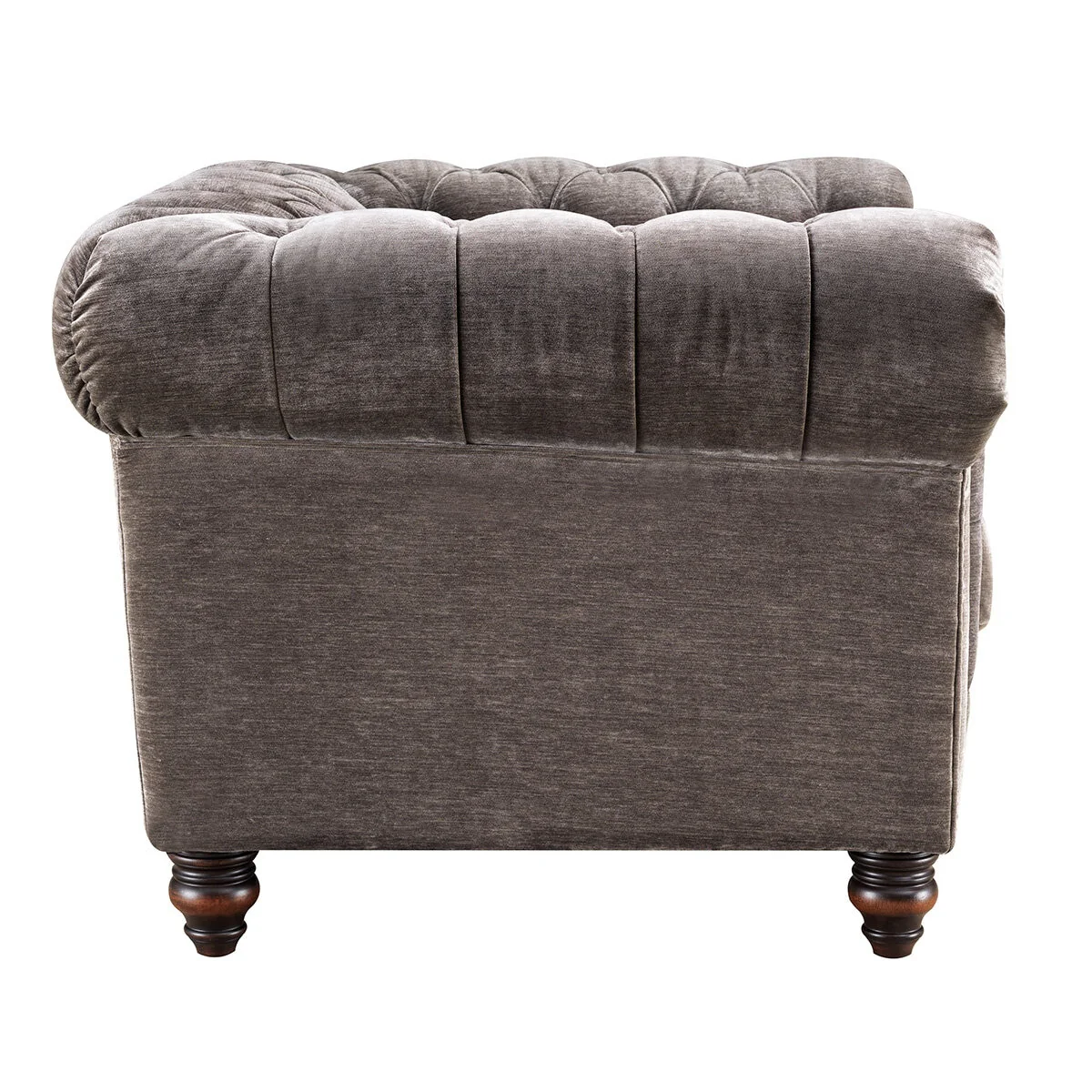 Allington Grey Fabric Chesterfield Armchair - Image 6