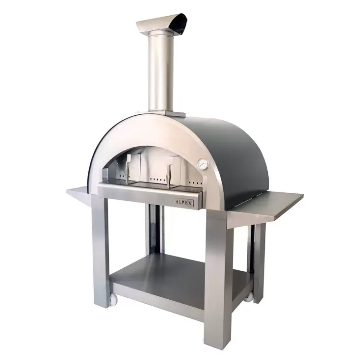 Alpha Pro Grande Wood-Fired Pizza Oven Bundle in Anthracite Grey + Cover - Image 7