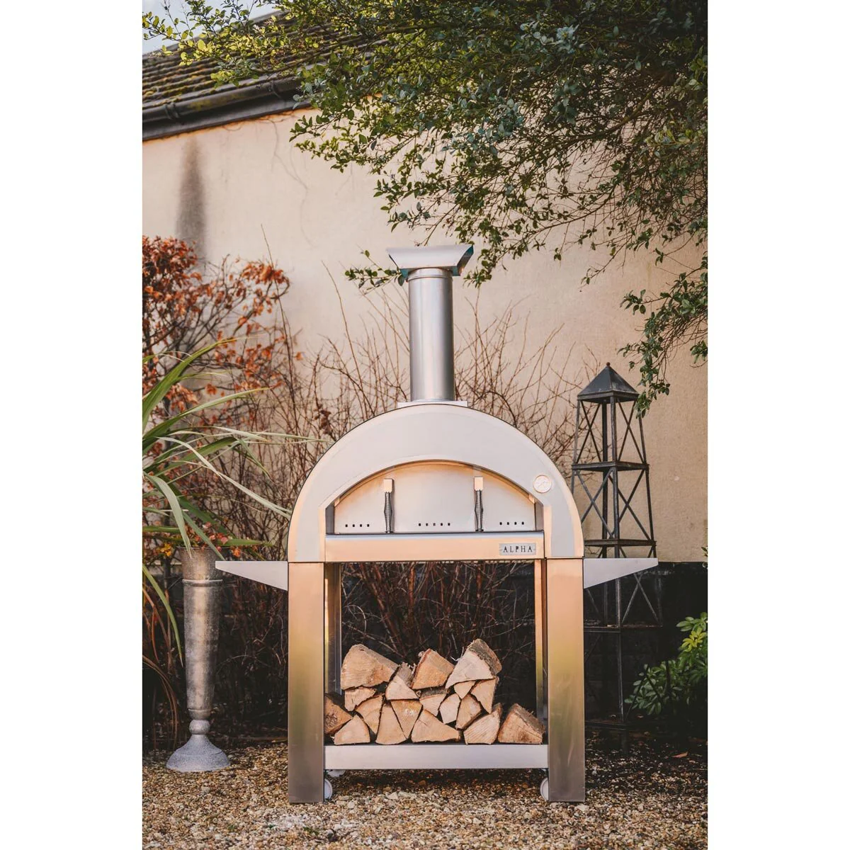 Alpha Pro Grande Wood-Fired Pizza Oven Bundle in Teal Blue + Cover - Image 3