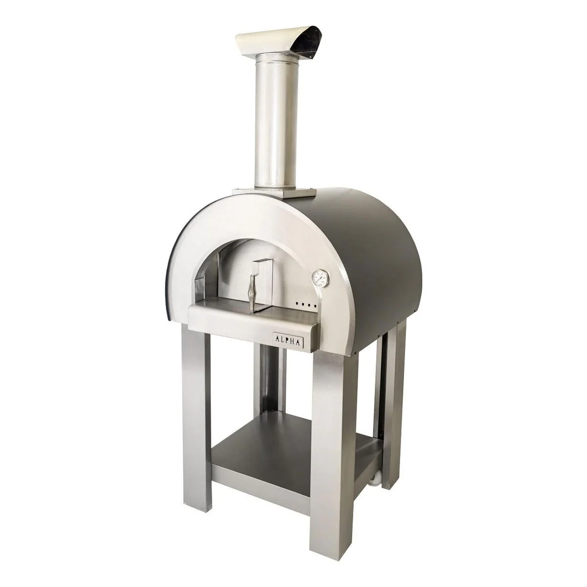 Alpha Pro Piccolo Wood-Fired Pizza Oven Bundle in Anthracite Grey + Cover - Image 5