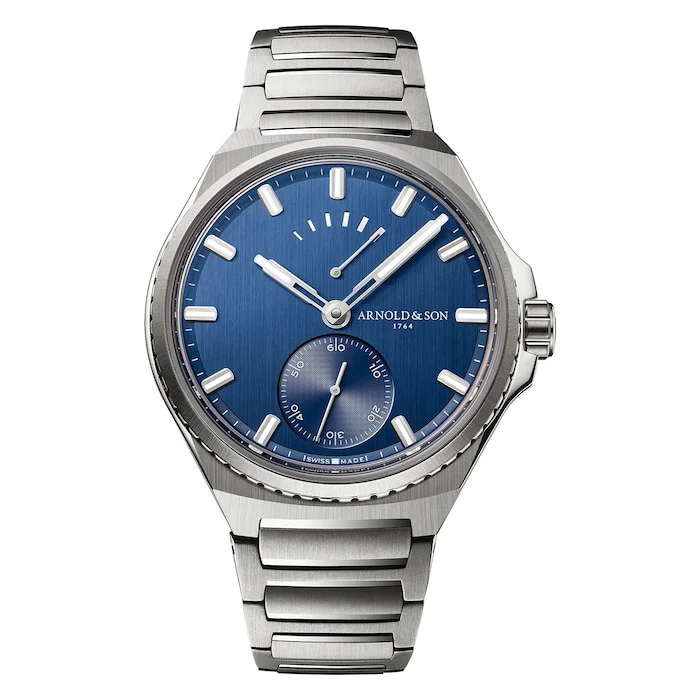 Arnold And Son Chonometry Longitude Titanium 42.5mm Mens Watch Blue Luxury Watch Swiss Made Highâ Precision Movement Sapphire Crystal 1LTAT.U01A.N001U