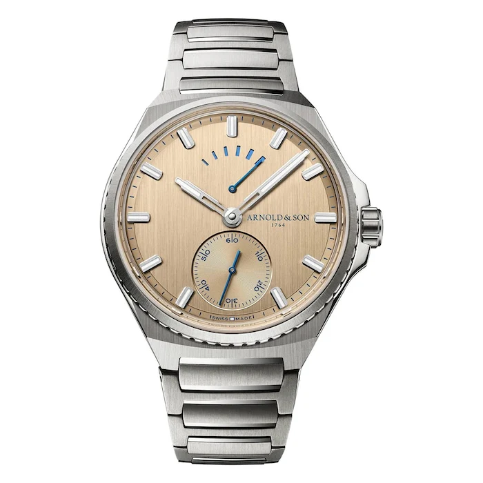 Arnold And Son Heritage Automatic Men’s Watch with Gold Material Dial, Titanium Case, 100m Water Resistant / 1LTAT.J01A.N001U