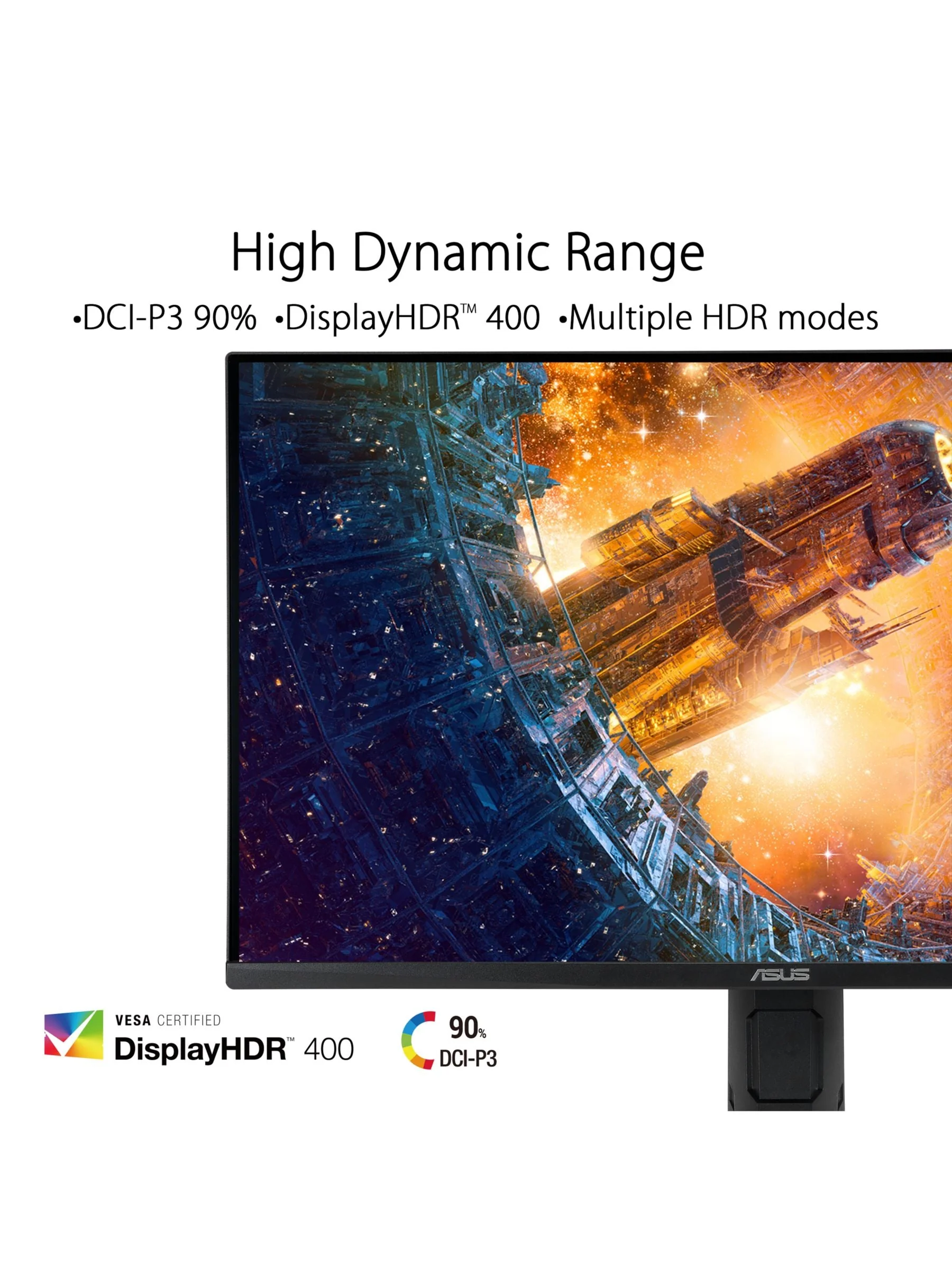ASUS TUF 4K Ultra HD 28" Gaming Monitor 144Hz, AMD Freesync, HDMI 2.1, Adjustable Ergonomic, IPS Panel, HDR, Built-in Speakers - Image 5