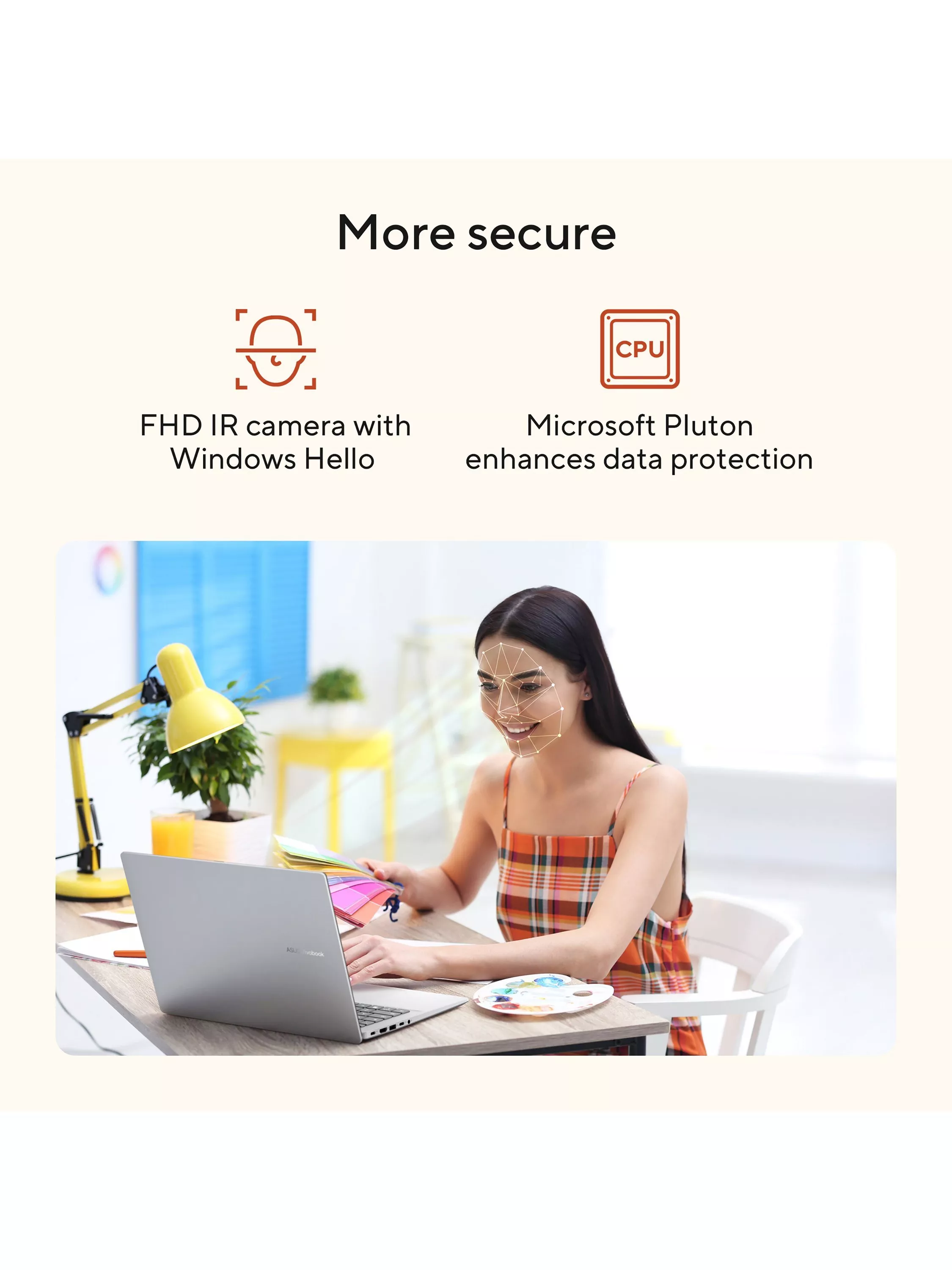 ASUS Vivobook 14 Copilot+ Laptop, AMD Ryzen AI 7 Processor, 16GB RAM, 1TB SSD, 14” WUXGA, Blue - Image 6