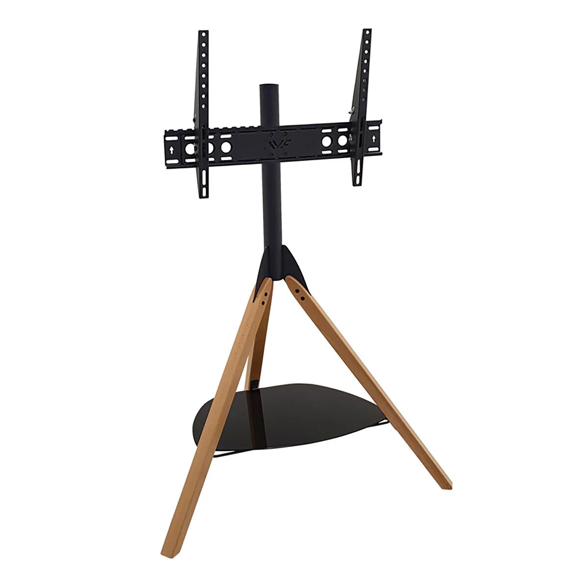 AVF Hoxton Tv Stand Tv's 65" Light Wood 200 500 Glass Shelf Cable Management Media - Image 3