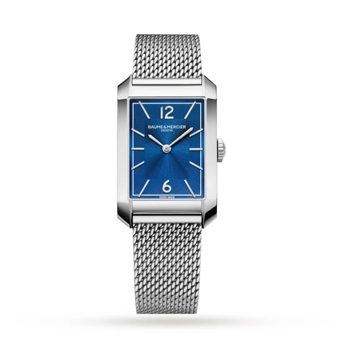 Baume & Mercier Hampton 35mm Ladies Watch Blue Luxury Watch Swiss Made High Precision Movement  BM0A10671