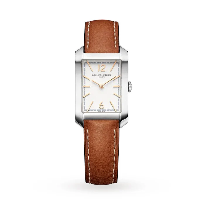 Baume & Mercier Hampton 35mm Ladies Watch Leather Luxury Watch Swiss Made High Precision Movement  BM0A10472
