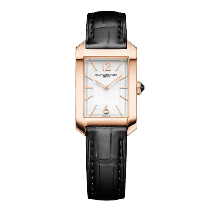 Baume & Mercier Hampton Quartz 35mm X 22mm Ladies Watch White Alligator Luxury Watch Swiss Made M0A10752