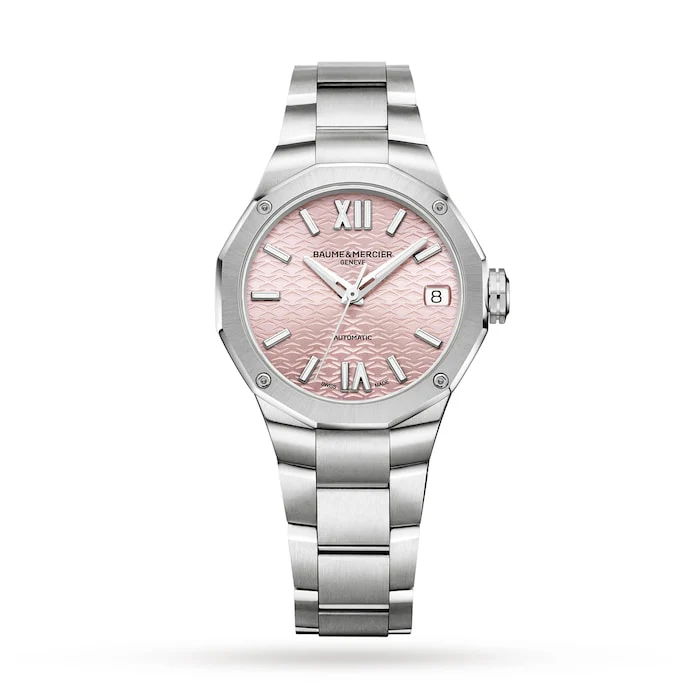 Baume & Mercier Riviera Automatic Ladies Watch, Date Display, 33mm Luxury Watch Swiss Made  BM0A10675