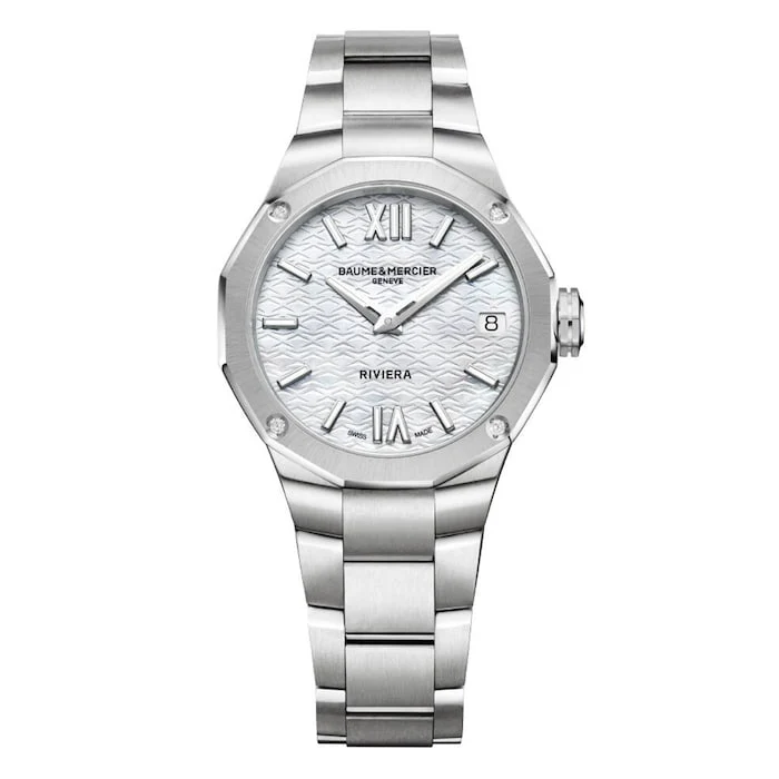Baume & Mercier Riviera Quartz 33mm Ladies Watch Luxury Watch Swiss Made High Precision Movement  BM0A10729