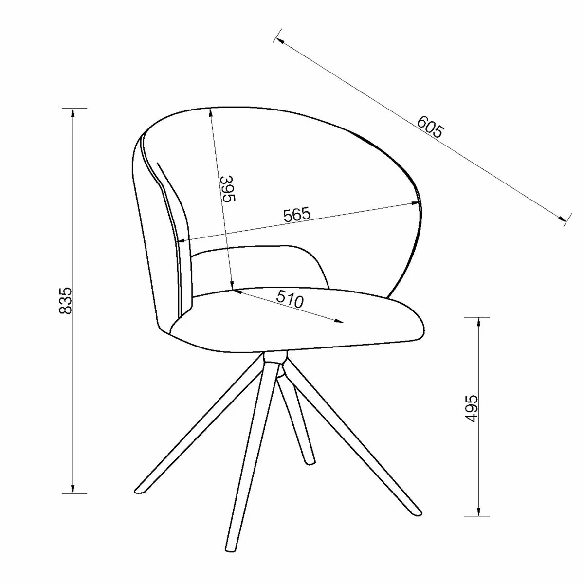 Bentley Designs Alisa Round Sintered Stone Dining Table + 4 Grey Chairs - Image 2