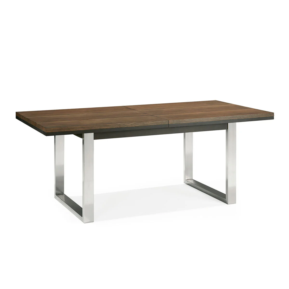 Bentley Designs Tivoli Dark Oak Extending Dining Table + 6 Black Cantilever Chairs, Seats 6-8 - Image 5