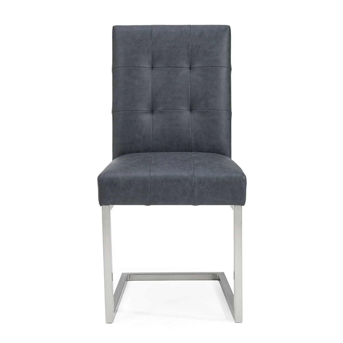 Bentley Designs Tivoli Mottled Black Faux Leather Cantilever Dining Chair, 2 Pack - Image 4