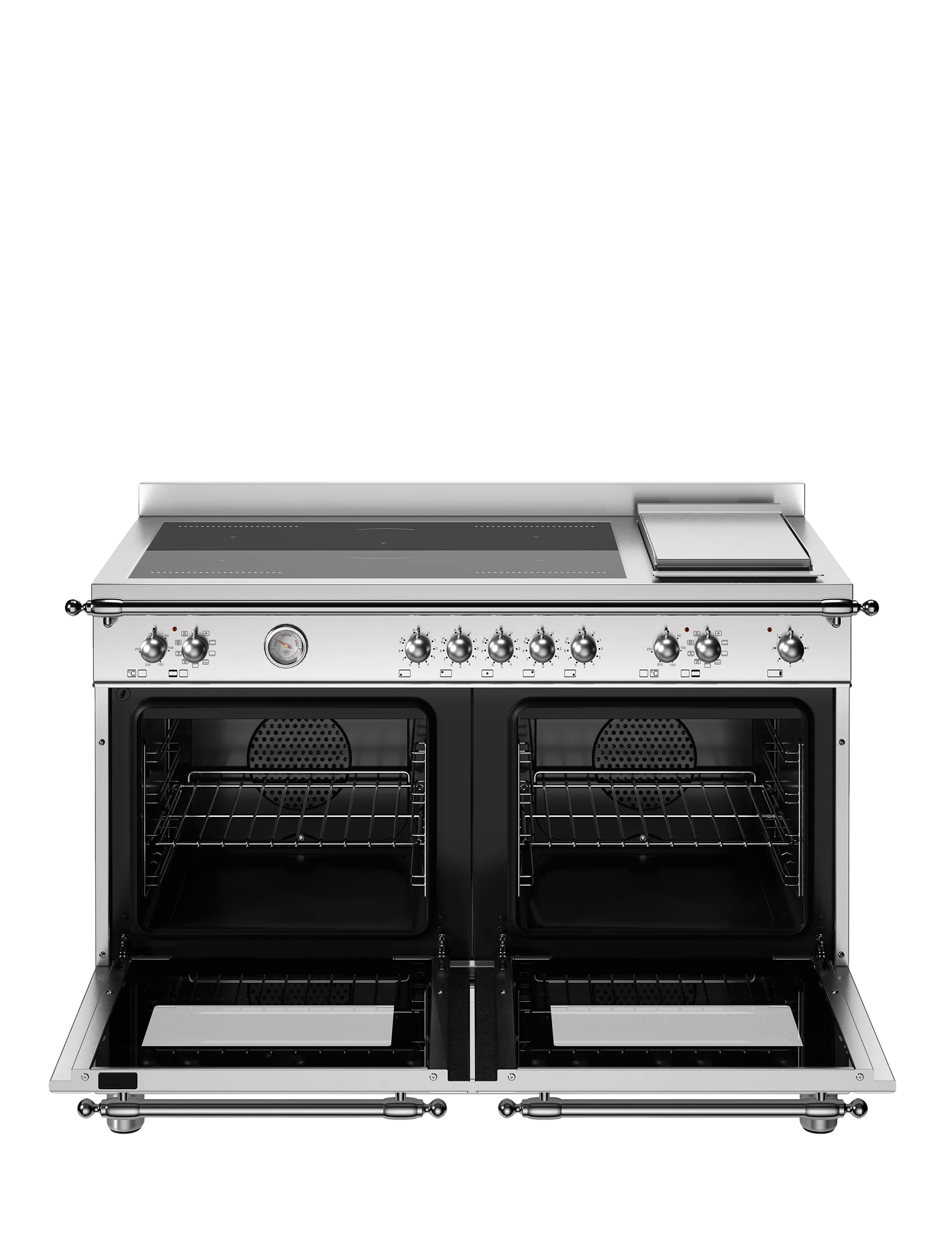Bertazzoni Heritage Series HER125I2EXT 120cm Electric Range Cooker with Induction Hob, Stainless Steel - Image 2
