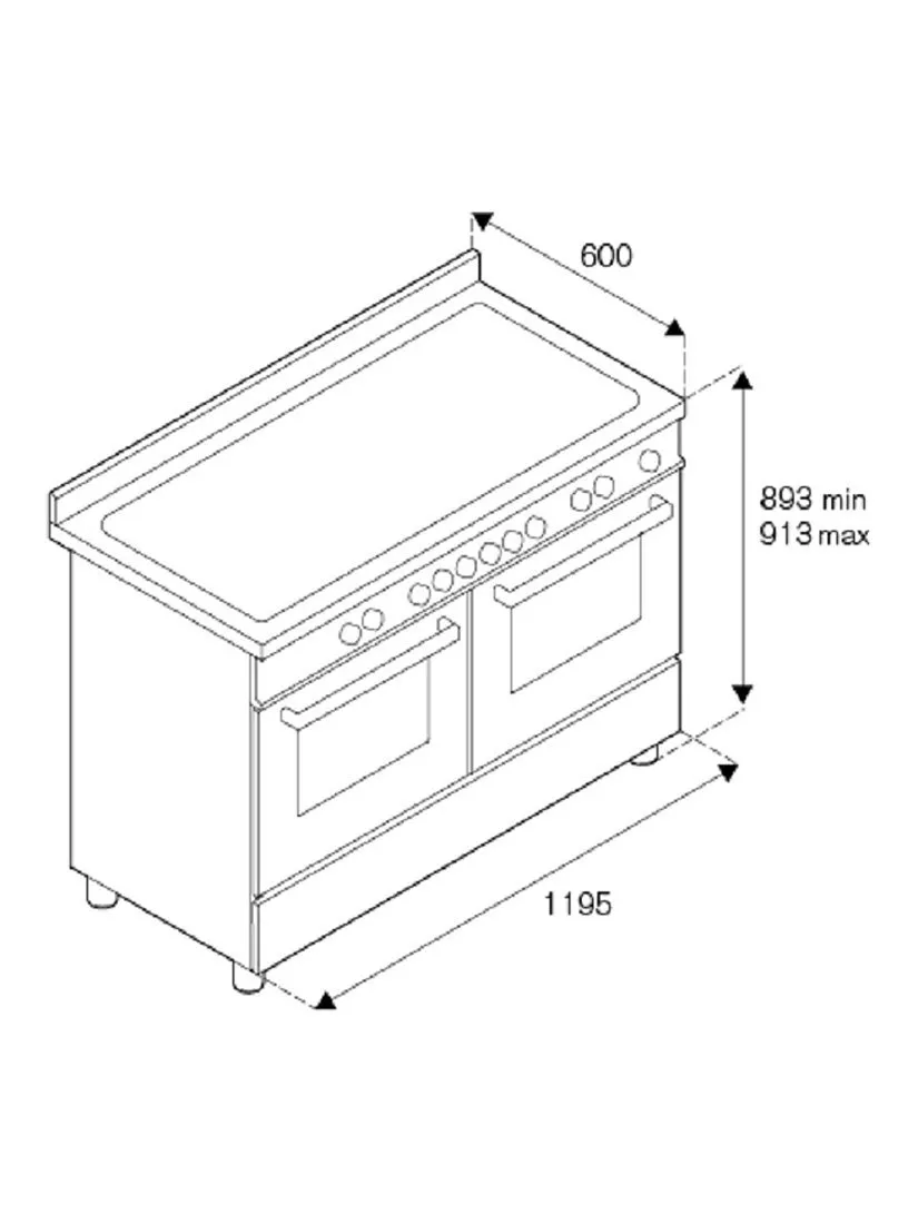 Bertazzoni Professional Series Electric Range Cooker with Induction Hob, Stainless Steel - Image 3