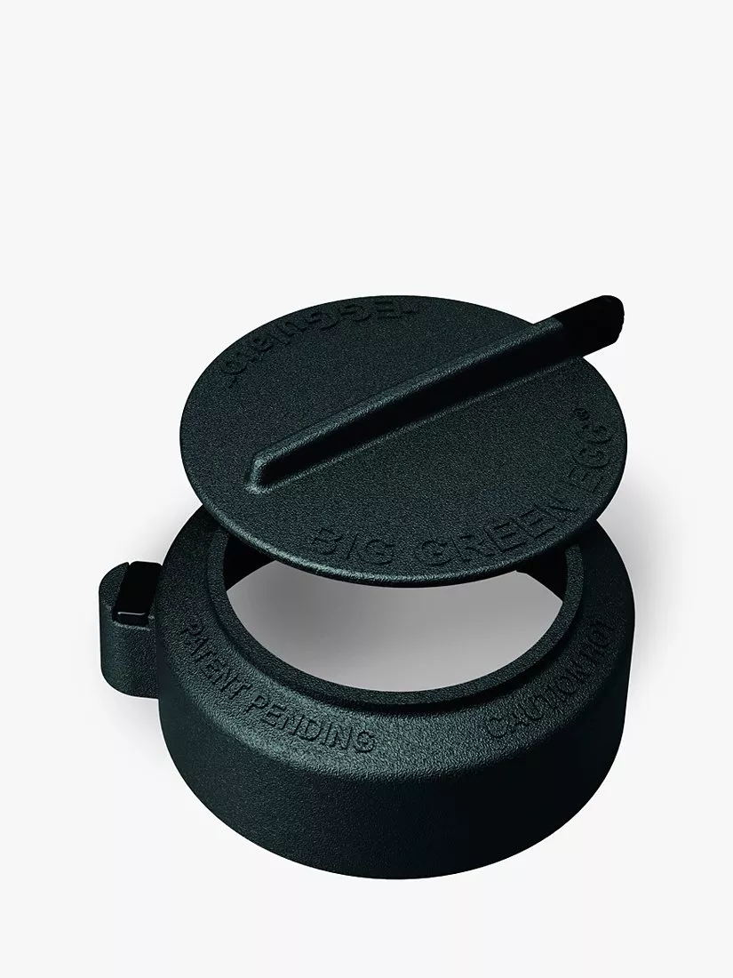 Big Green Egg Extra Large BBQ & Acacia Wood Shelves Nest Bundle with ConvEGGtor & Cover - Image 2