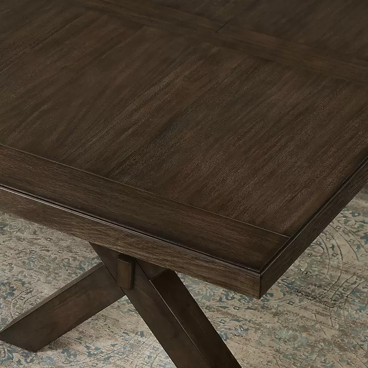 Blakely Extending Dining Table + 6 Cross Back Chairs, Seats 4-6 - Image 5