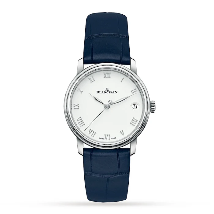 Blancpain Automatic 33mm Men’s Watch with White Material Dial, Stainless Steel Case, 30m Water Resistant / 6127-1127-55B