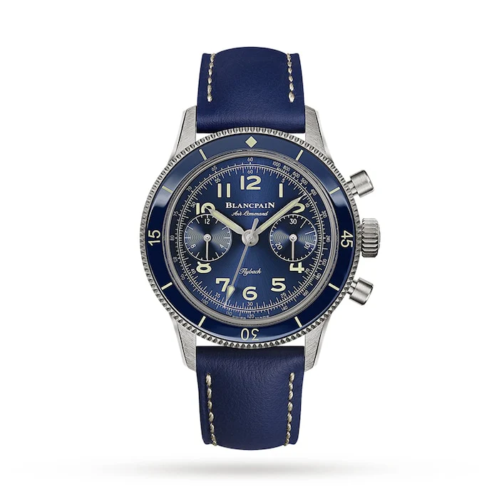 Blancpain Automatic 36mm Men’s Watch with Blue Material Dial, Titanium Case, 30m Water Resistant / AC03-12B40-63A