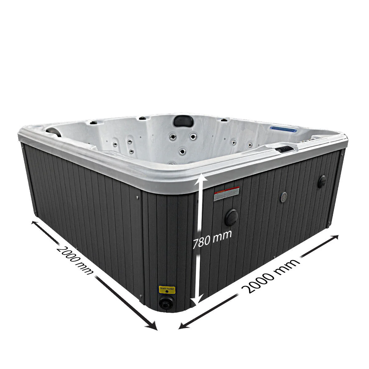 Blue Whale Spa Olive Bay 54-Jet 6 Person Hot Tub - Delivered and Installed - Image 5