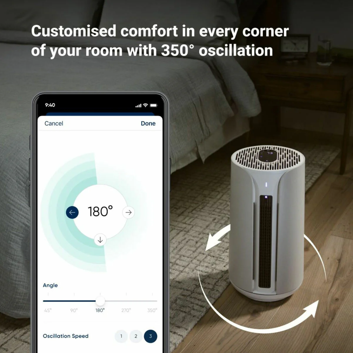 Blueair ComfortPure T10i 3-in-1 Heater, Cooler & Smart Air Purifier - Image 7