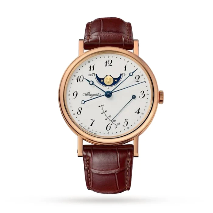Breguet Automatic 39mm Men’s Watch with White Material Dial, Gold Case, 30m Water Resistant / 7787BR/29/9V6