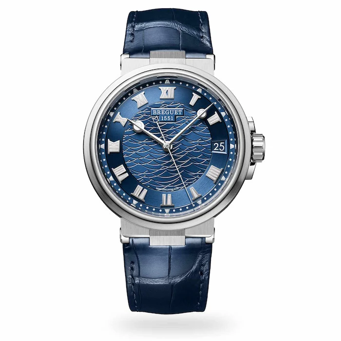 Breguet Automatic 40mm Men’s Watch with Blue Material Dial, Gold Case, 100m Water Resistant / 5517BB/Y2/9ZU