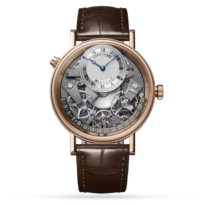 Breguet Automatic 40mm Men’s Watch with Grey Material Dial, Gold Case, 30m Water Resistant / 7597BR/G1/9WU