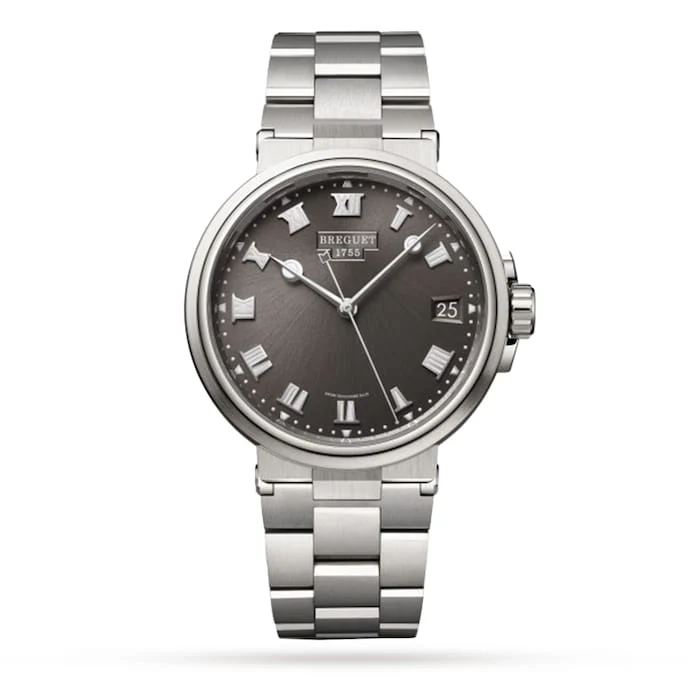 Breguet Automatic 40mm Men’s Watch with Grey Material Dial, Titanium Case, 100m Water Resistant / 5517TI/G2/TZ0