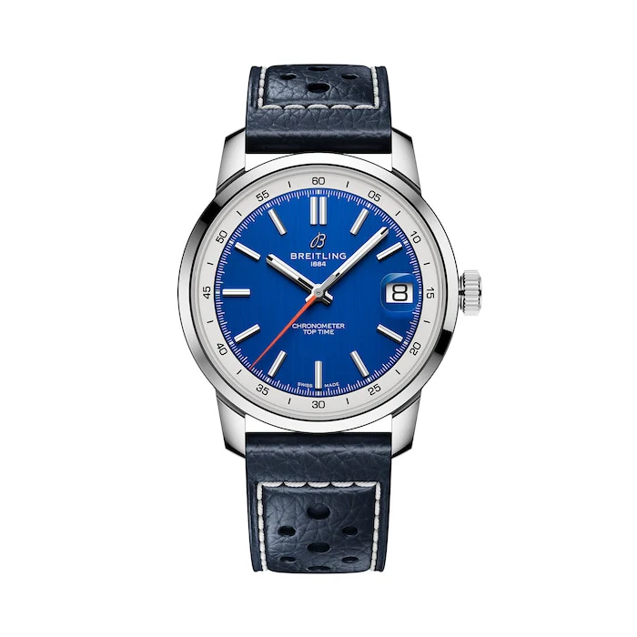Breitling Automatic 38mm Men’s Watch with Blue Material Dial, Stainless Steel Case, 100m Water Resistant / AB3113A71C1X1