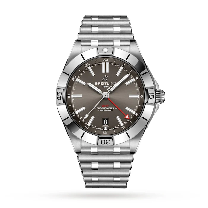 Breitling Automatic 40mm Men’s Watch with Grey Material Dial, Stainless Steel Case & Bracelet, 200m Water Resistant / A32398101M1A1