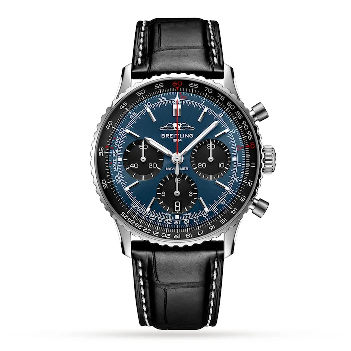 Breitling Automatic 41mm Men’s Watch with Blue Material Dial, Stainless Steel Case, 30m Water Resistant / AB0139241C1P1