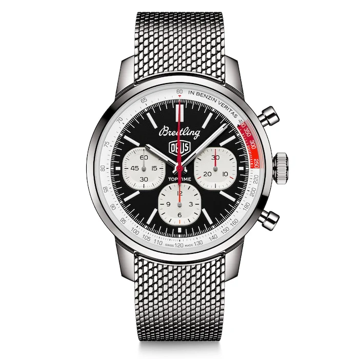 Breitling Automatic 41mm Men’s Watch with Blue Material Dial, Stainless Steel Case & Bracelet, 100m Water Resistant / AB01765A1B1A1