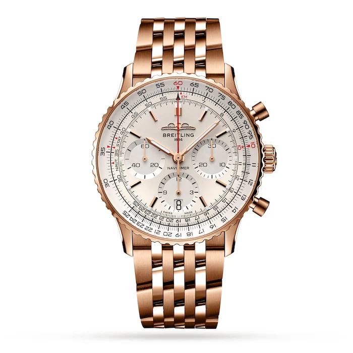 Breitling Automatic 41mm Men’s Watch with Silver Material Dial, Stainless Steel Case, 30m Water Resistant / RB0139211G1R1