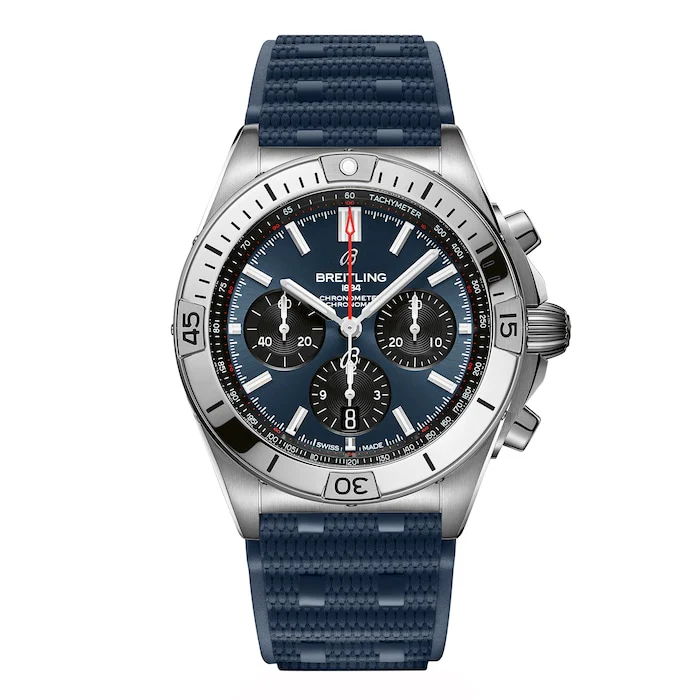Breitling Automatic 42mm Men’s Watch with Blue Material Dial, Stainless Steel Case, 200m Water Resistant / AB0134101C1S1