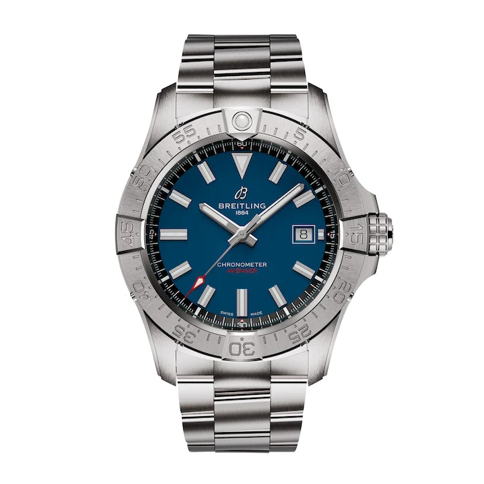 Breitling Automatic 42mm Men’s Watch with Blue Material Dial, Stainless Steel Case & Bracelet, 300m Water Resistant / A17328101C1A1