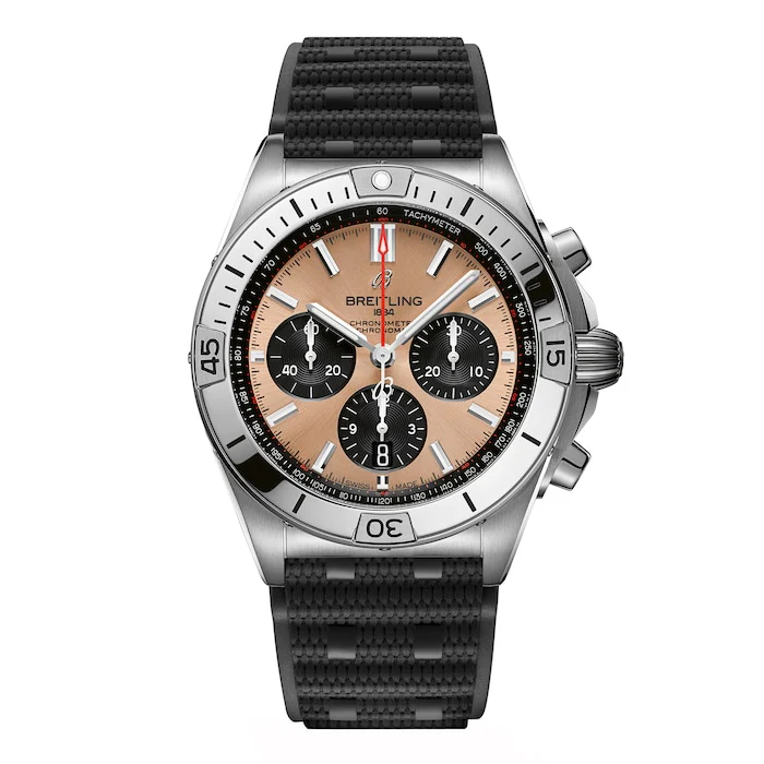 Breitling Automatic 42mm Men’s Watch with Copper Material Dial, Stainless Steel Case, 200m Water Resistant / AB0134101K1S1