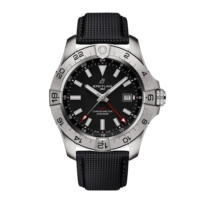 Breitling Automatic 44mm Men’s Watch with Black Material Dial, Stainless Steel Case, 300m Water Resistant / A32320101B1X1