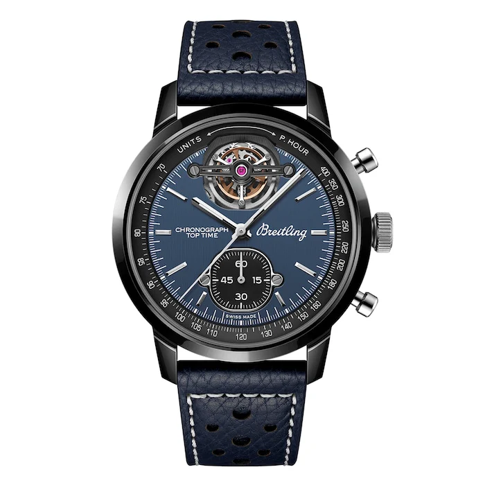 Breitling Automatic 44mm Men’s Watch with Blue Material Dial, Ceramic Case, 100m Water Resistant / SB21251A1C1X1