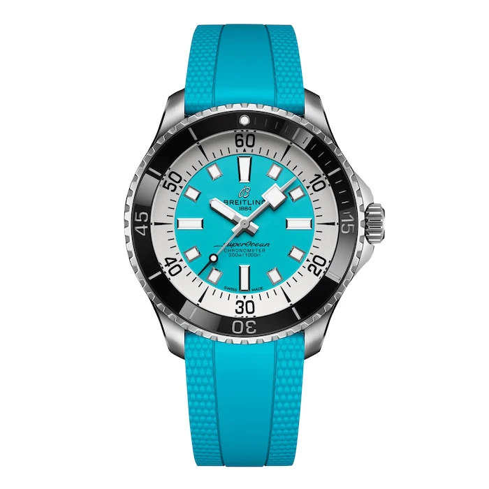 Breitling Automatic 44mm Men’s Watch with Blue Material Dial, Stainless Steel Case, 300m Water Resistant / A17376211L2S2