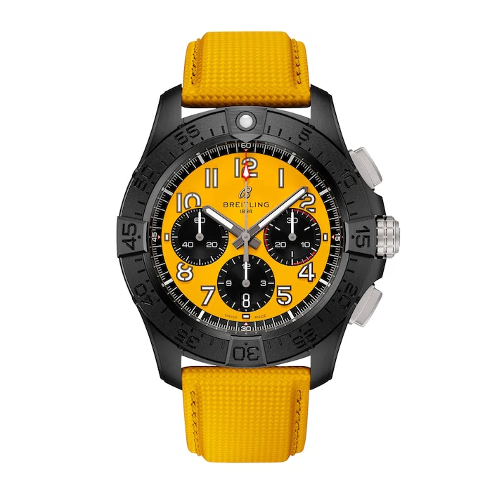 Breitling Automatic 44mm Men’s Watch with Yellow Material Dial, Titanium Case, 300m Water Resistant / SB0147101I1X1