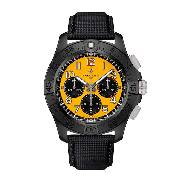 Breitling Automatic 44mm Men’s Watch with Yellow Material Dial, Titanium Case, 300m Water Resistant / SB0147101I1X2