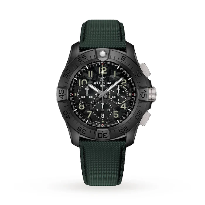 Breitling Automatic 46mm Men’s Watch with Black Material Dial, Stainless Steel Case, 300m Water Resistant / SB0148101B1X1