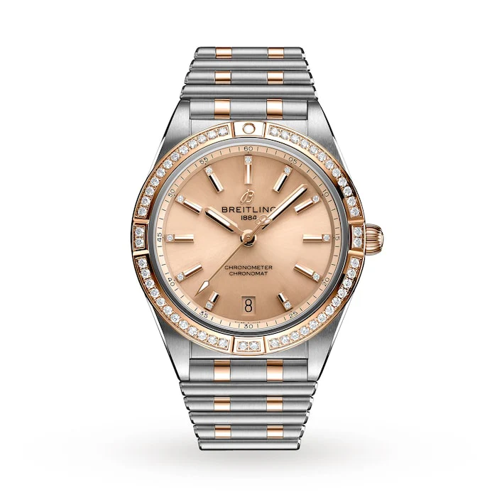 Breitling Chronomat Automatic 36 Stainless Steel & 18k Red Gold Watch Luxury Watch Swiss Made U10380591K1U1