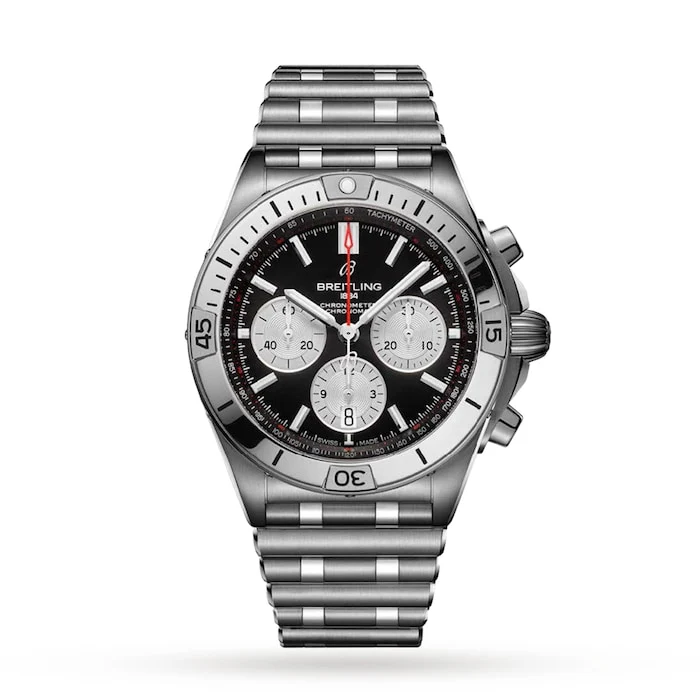 Breitling Chronomat B01 42 Stainless Steel Watch Luxury Watch Swiss Made Highâ Precision Movement Sapphire Crystal Stainless Steel Case AB0134101B1A1