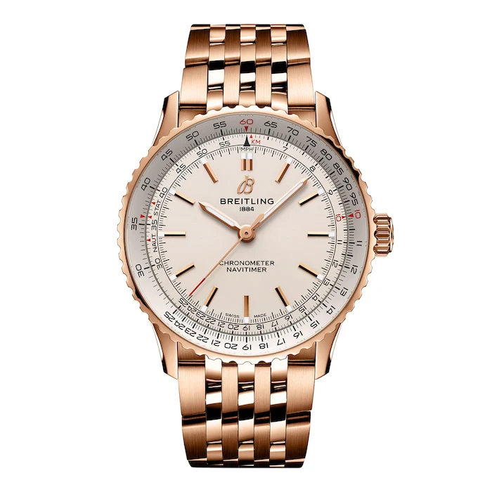 Breitling Elegance Automatic 41mm Men’s Watch with Silver Material Dial, Stainless Steel Case & Bracelet, 30m Water Resistant / R17329F41G1R1