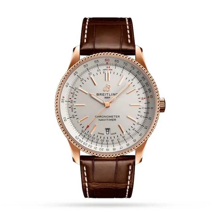 Breitling Elegance Automatic 42mm Men’s Watch with Silver Material Dial, Stainless Steel Case, 30m Water Resistant / R17326211G1P1
