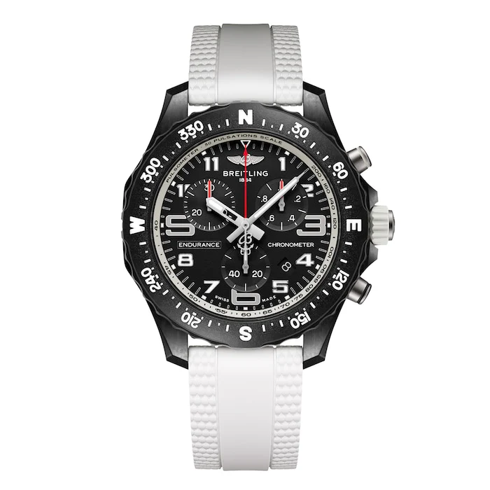 Breitling Endurance Pro 38mm Unisex Watch White Rubber Luxury Watch Swiss Made High Precision Movement X83310A71B1S1